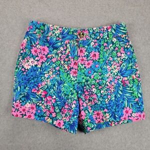 Lilly Pulitzer The Callahan Shorts Women 0 Knit Floral Beach Casual
